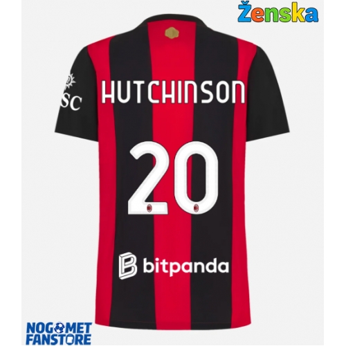 AC Milan Omari Hutchinson #20 Domaci Dres za Ženska 2026-27 Kratak Rukav